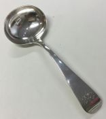 EXETER: An OE pattern silver sauce ladle. 1838. By
