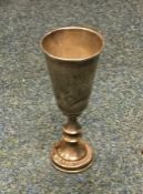 A tapering silver Kiddush cup. Birmingham. Approx.