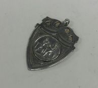 An unusual silver boxing medallion. Approx. 8 gram