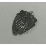 An unusual silver boxing medallion. Approx. 8 gram