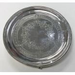 EXETER: A good large silver salver attractively de