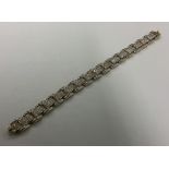 A good gent's diamond bracelet with concealed clas
