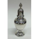 An Edwardian silver sugar caster. Birmingham. By H