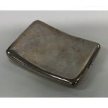 A silver cigarette case with fitted interior. Ches
