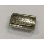 A finely engraved George III silver snuff box with