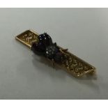 An unusual Victorian high carat gold brooch in the