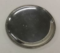 An unusual 18th Century Provincial silver tray. Pu