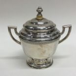 A good quality Russian silver tea canister with gi