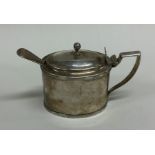 A good Georgian silver mustard pot together with m