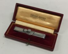 GEORG JENSEN: A stylish silver tie clip decorated