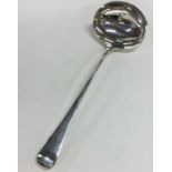 A good George III silver soup ladle. London 1802.