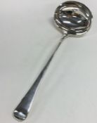 A good George III silver soup ladle. London 1802.