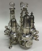 A rare Georgian silver and silver mounted Warwick