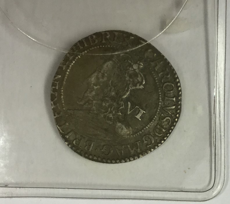 A 1625-49 Charles I silver sixpence. Est. £80 - £1 - Image 2 of 2