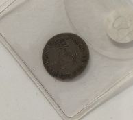 A William and Mary small silver coin. Est. £10 - £
