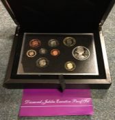 A cased Royal Mint 2012 Diamond Jubilee proof coin