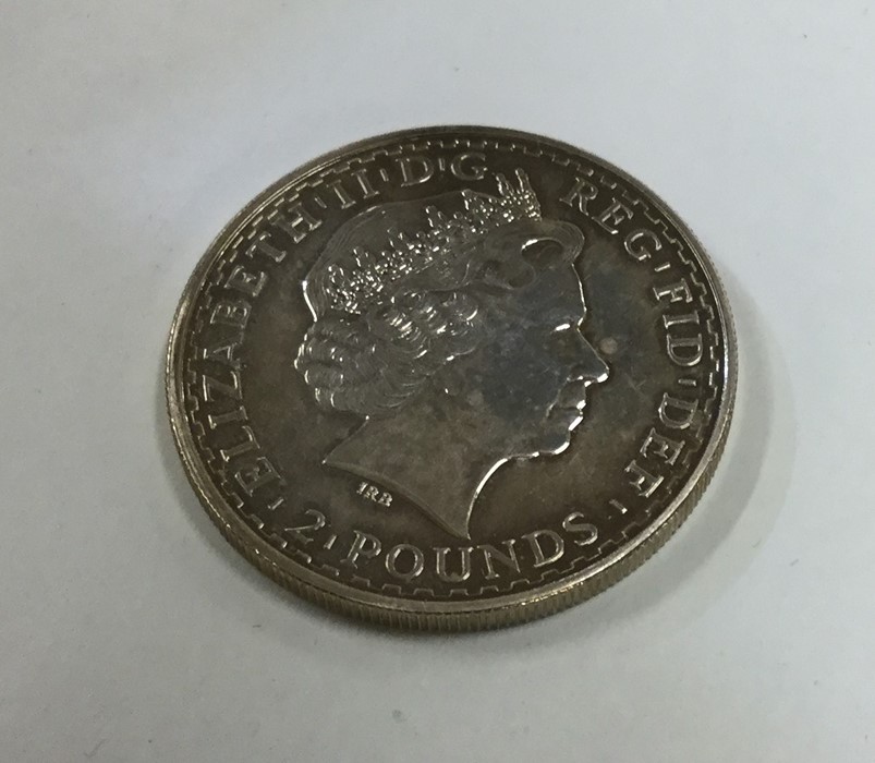 A 1 ounce silver £2 coin. Est. £15 - £20. - Image 2 of 2