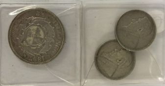 Three French Shillings. Est. £10 - £20.