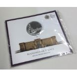 A proof Royal Mint Buckingham Palace £100 coin in