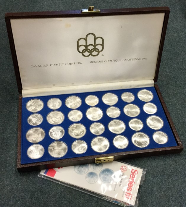 A large cased silver Series 3 1976 Canadian Olympi