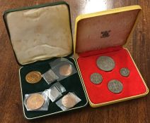 A cased Bhutan Commemorative Coins 1926 - 1966 fou