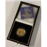 A Royal Mint 1/4 ounce 2001 gold coin. Est. £250 -