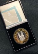 A large cased Royal Mint Alderney Queens Golden Ju