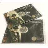 Two silver proof Winston Churchill £20 coins. Est.