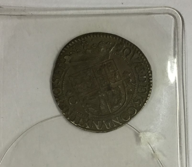 A 1625-49 Charles I silver sixpence. Est. £80 - £1
