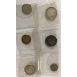 A collection of silver Shillings. Est. £15 - £20.