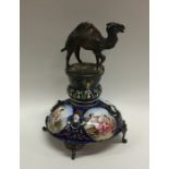 An unusual 19th Century Austrian silver and enamel