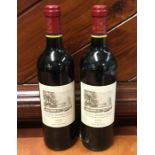 Two x 750 ml bottles of Château Duhart-Milon Domai