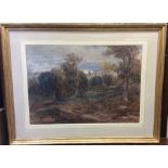 DAVID COX: (British: 1783 - 1859): A large framed