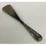 A silver shoe horn. Birmingham. Approx. 50 grams.