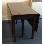 A large Georgian mahogany two lap table with reede