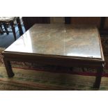 A large Continental marble top occasional table on
