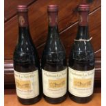 Three x 75 cl bottles of Château La Nerthe Château