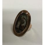A good Antique oval gold mounted ring dated, '1792
