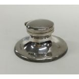 An Edwardian silver ink stand. Birmingham. By WA.