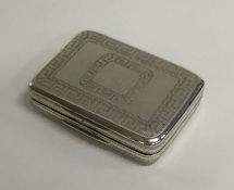 A fine quality George III silver vinaigrette with