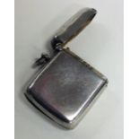 CHESTER: A good quality plain silver hinged top ve