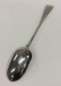 A heavy OE and rat tail pattern spoon. London. App