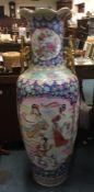 A massive Chinese vase attractively decorated in b