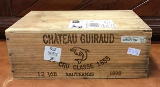 A case of 6 x 750 ml bottles of Château Guiraud Pr