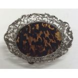 An attractive Edwardian silver and tortoiseshell l