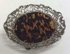 An attractive Edwardian silver and tortoiseshell l