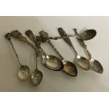 A collection of Continental silver cutlery. Approx
