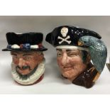 Two Royal Doulton character jugs. Est. £10 - £20.