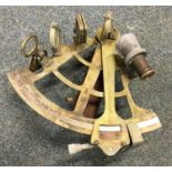 A boxed sextant by Aklan of London. Est. £50 - £80