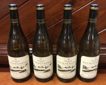 Four x 750 ml bottles of French white wine: Mas de